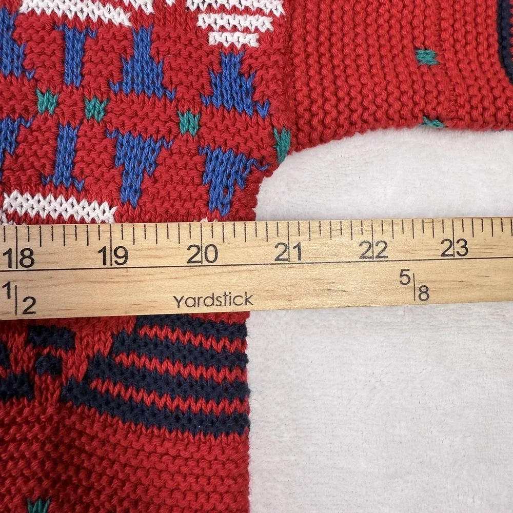Portland Sweater Co Mens Large Grandpa 90s USA Chunky Abstract Geometric Holiday